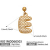 Wholesale Light Luxury Electroplated Stainless Steel Geometric Letter Pendant Necklace For Women