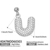 Wholesale Light Luxury Electroplated Stainless Steel Geometric Letter Pendant Necklace For Women
