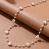 Wholesale Light Luxury Electroplated Stainless Steel Heartshaped Pearl Clavicle Necklace For Women