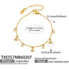 Wholesale Light Luxury Electroplated Stainless Steel Sixpointed Star Yshaped Stackable Necklace And Bracelet Set For Women