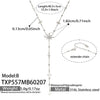 Wholesale Light Luxury Electroplated Stainless Steel Sixpointed Star Yshaped Stackable Necklace And Bracelet Set For Women
