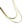 Wholesale Light Luxury Electroplated Titanium Steel Geometric Blade Chain Necklace Unisex