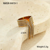 Wholesale Light Luxury Elegant Exaggerated Stainless Steel Ball Tassel Ring With Electroplating For Women