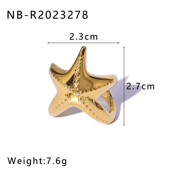 Wholesale Light Luxury Exquisite Pearl Geometric Ring In Stainless Steel With 18K Furnace Vacuum Plating For Women And Men