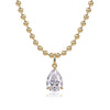 Wholesale Light Luxury Fashion Moissanite Inlaid Geometric 925 Silver Pendant Necklace For Women