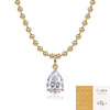 Wholesale Light Luxury Fashion Moissanite Inlaid Geometric 925 Silver Pendant Necklace For Women