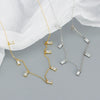 Wholesale Light Luxury Fashion Necklace S925 Silver Geometric Zircon Electroplated Cross Chain For Women