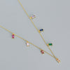 Wholesale Light Luxury Fashion Necklace S925 Silver Geometric Zircon Electroplated Cross Chain For Women
