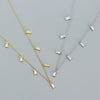 Wholesale Light Luxury Fashion Necklace S925 Silver Geometric Zircon Electroplated Cross Chain For Women