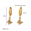 Wholesale Light Luxury Fashion Stainless Steel Earrings With Animals Zodiac Pattern And Electroplating Treatment