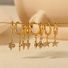 Wholesale Light Luxury Fashion Stainless Steel Earrings With Animals Zodiac Pattern And Electroplating Treatment