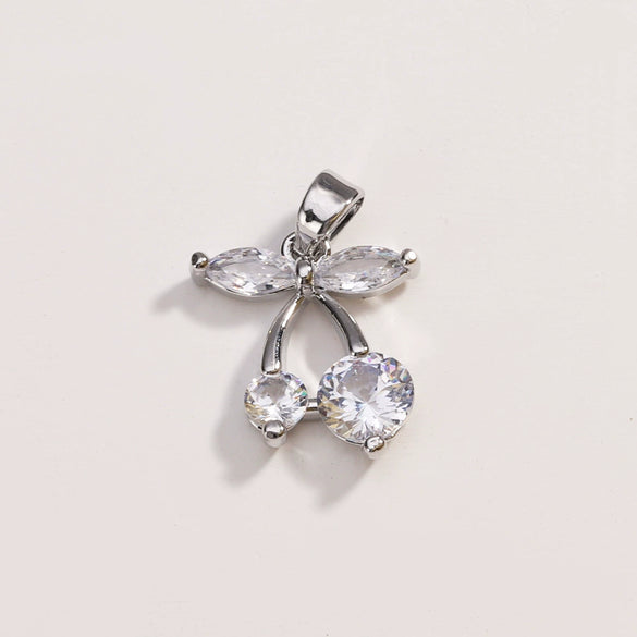 Wholesale Light Luxury Fruit Shaped Copper Pendant With Electroplating For Women