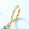 Wholesale Light Luxury Geometric Agate Earrings Inlaid With S925 Silver