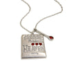 Wholesale Light Luxury Geometric And Heart Shape Stainless Steel Electroplated Diamondstudded Pendant Necklace For Women
