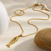 Wholesale Light Luxury Geometric Animal Style Stainless Steel Vacuum Plated Pendant Necklace For Women