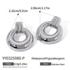 Wholesale Light Luxury Geometric Circle Contrasting Color Earrings In Titanium Steel With Electroplating