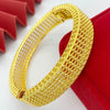 Wholesale Light Luxury Geometric Copper Alloy Electroplated Bracelet For Women's Wedding Jewelry