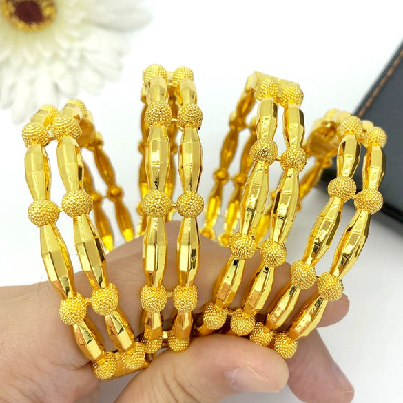 Wholesale Light Luxury Geometric Copper Alloy Electroplated Bracelet For Women's Wedding Jewelry