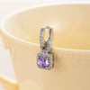 Wholesale Light Luxury Geometric Copper Diamond Handmade Earrings