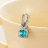 Wholesale Light Luxury Geometric Copper Diamond Handmade Earrings