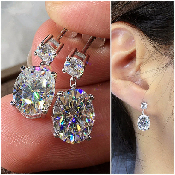 Wholesale Light Luxury Geometric Copper Earrings For Women