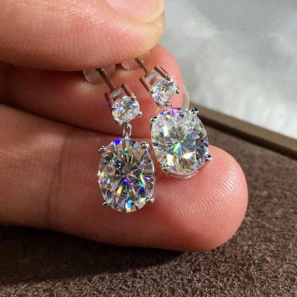 Wholesale Light Luxury Geometric Copper Earrings For Women