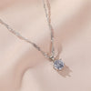 Wholesale Light Luxury Geometric Copper Pendant Necklace With Diamond Styling And Stranded Wire Chain For Women