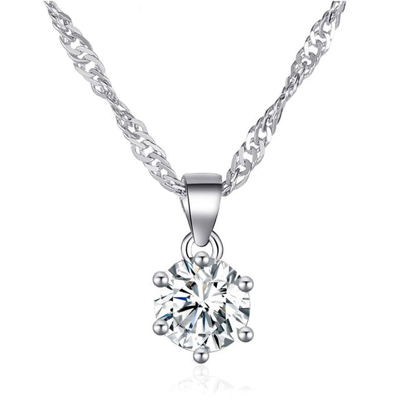 Wholesale Light Luxury Geometric Copper Pendant Necklace With Diamond Styling And Stranded Wire Chain For Women