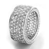 Wholesale Light Luxury Geometric Copper Ring Inlaid With Zircon For Men And Women