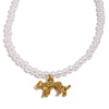 Wholesale Light Luxury Geometric Cut Out Tiger Pendant Stainless Steel 18K Electroplated Necklace For Women
