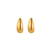 Wholesale Light Luxury Geometric Drop Shape Titanium Steel Electroplated Earrings For Women