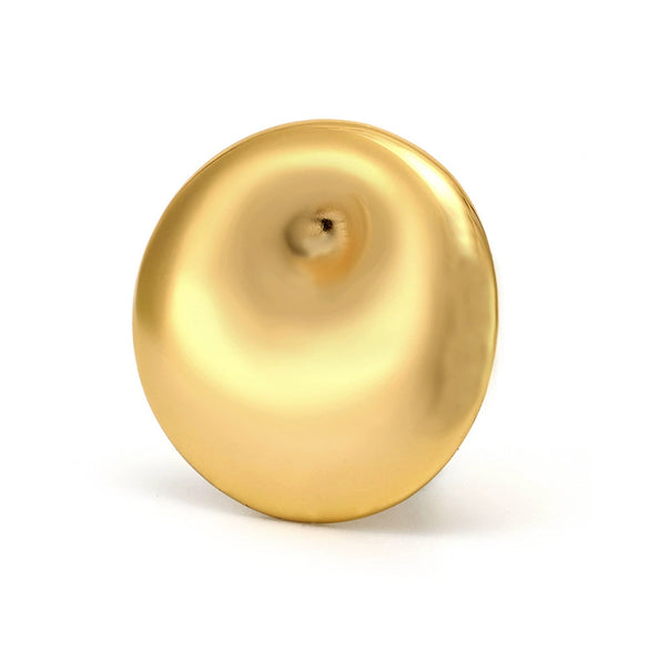 Wholesale Light Luxury Geometric Ferris Wheel Exaggerated Adjustable Opening Ring Titanium Steel 18K Gold Plated Unisex