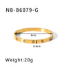 Wholesale Light Luxury Geometric Gold Titanium Steel And Stainless Steel Bracelet Inlaid With Zircon And Diamonds