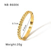 Wholesale Light Luxury Geometric Gold Titanium Steel And Stainless Steel Bracelet Inlaid With Zircon And Diamonds