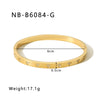 Wholesale Light Luxury Geometric Gold Titanium Steel And Stainless Steel Bracelet Inlaid With Zircon And Diamonds