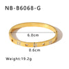 Wholesale Light Luxury Geometric Gold Titanium Steel And Stainless Steel Bracelet Inlaid With Zircon And Diamonds
