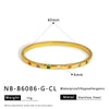 Wholesale Light Luxury Geometric Gold Titanium Steel And Stainless Steel Bracelet Inlaid With Zircon And Diamonds