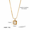 Wholesale Light Luxury Geometric Heart Stainless Steel Plated Pendant Necklace For Women