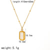 Wholesale Light Luxury Geometric Heart Stainless Steel Plated Pendant Necklace For Women