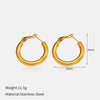 Wholesale Light Luxury Geometric Heartshaped Electroplated Stainless Steel Earrings For Women