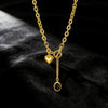Wholesale Light Luxury Geometric Heartshaped Stainless Steel Electroplated Necklace For Women