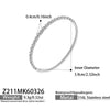 Wholesale Light Luxury Geometric Heartshaped Stainless Steel Electroplated Splicing Ring Bracelet Set With 5A Zircon Stones