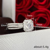 Wholesale Light Luxury Geometric Inlaid Zircon Copper Ring Jewelry For Women