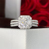 Wholesale Light Luxury Geometric Inlaid Zircon Copper Ring Jewelry For Women