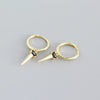 Wholesale Light Luxury Geometric Ladder Square Zircon Earrings S925 Sterling Silver Electroplated For Women