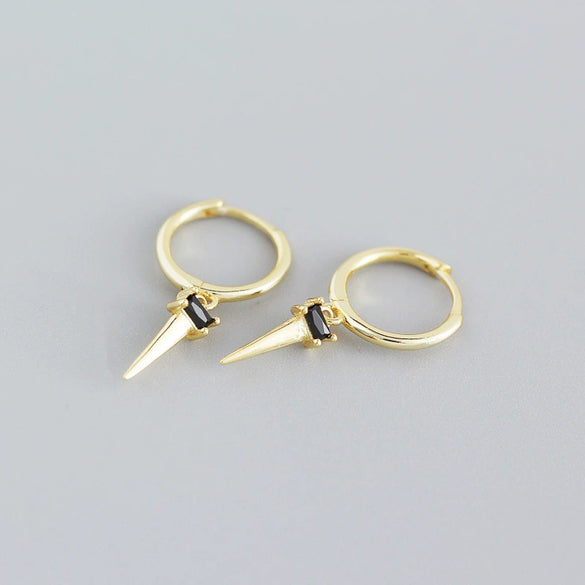 Wholesale Light Luxury Geometric Ladder Square Zircon Earrings S925 Sterling Silver Electroplated For Women