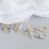 Wholesale Light Luxury Geometric Ladder Square Zircon Earrings S925 Sterling Silver Electroplated For Women