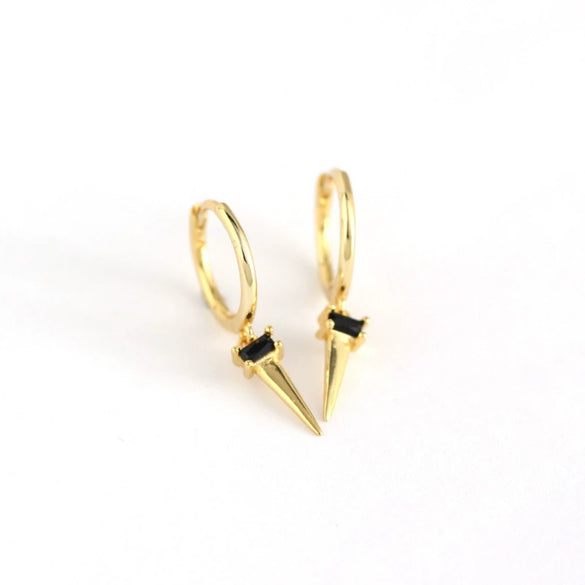 Wholesale Light Luxury Geometric Ladder Square Zircon Earrings S925 Sterling Silver Electroplated For Women