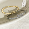 Wholesale Light Luxury Geometric Microinlaid Brass Buckle Bracelet Hand Accessory