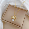 Wholesale Light Luxury Geometric Pendant Necklace With Copper Pendant And Stainless Steel Chain For Unisex